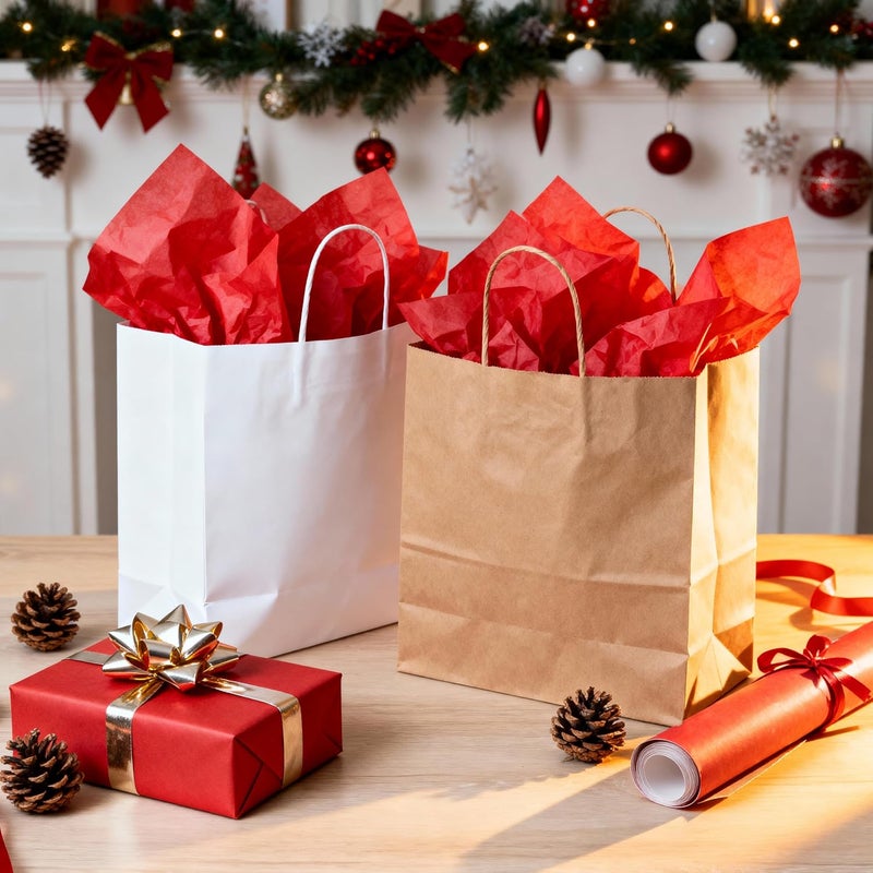 Bobobag 50 Sheets 20"X28" Full Size Red Tissue Paper Bulk for Gift Bags Gift Wrapping Weddings Birthday Showers Arts Craft Party Decoration - Image 3